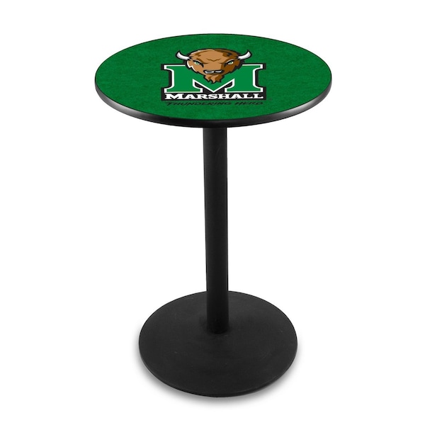 42" Blk Wrinkle Marshall Pub Table